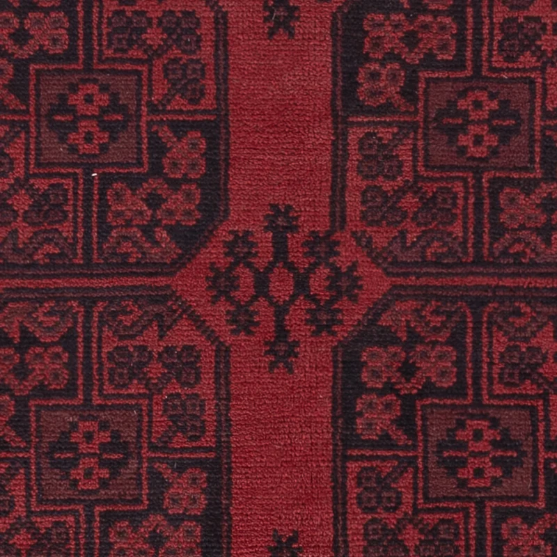Afghan Teppich - Filpa - 142 x 198 cm - dunkelrot