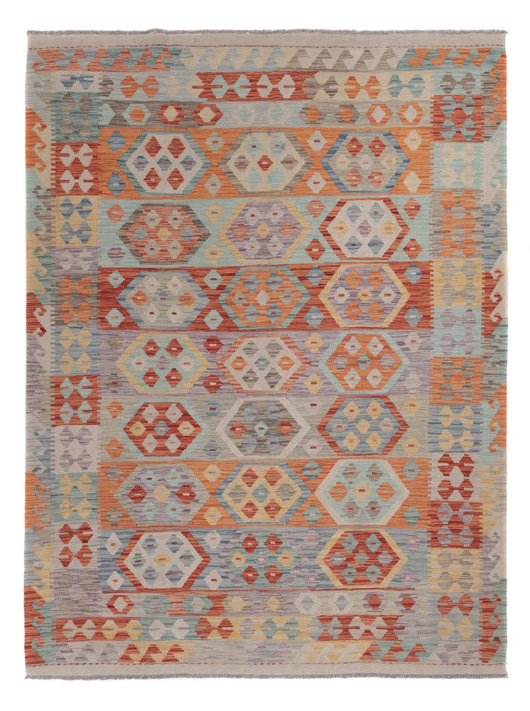 Kelim Maimene Teppich 178x242cm - mehrfarbig