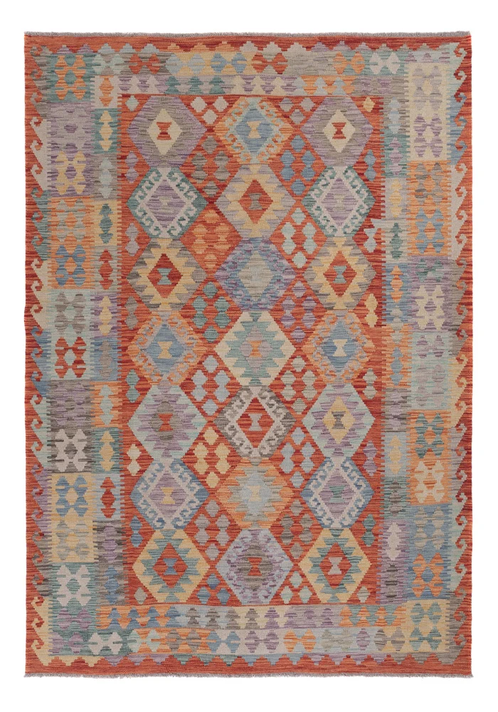 Kelim Maimene Teppich 177x248cm - mehrfarbig
