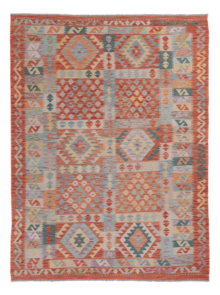 Kelim Maimene Teppich 180x243cm - mehrfarbig