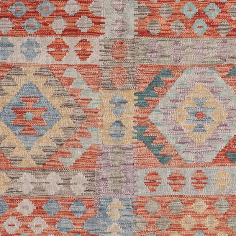 Kelim Maimene Teppich 180x243cm - mehrfarbig
