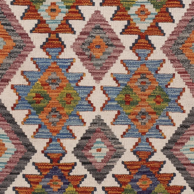 Kelim Maimene Teppich 60x200cm - mehrfarbig