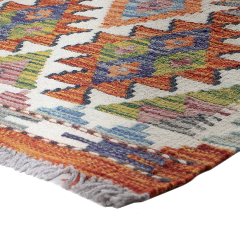 Kelim Maimene Teppich 60x200cm - mehrfarbig