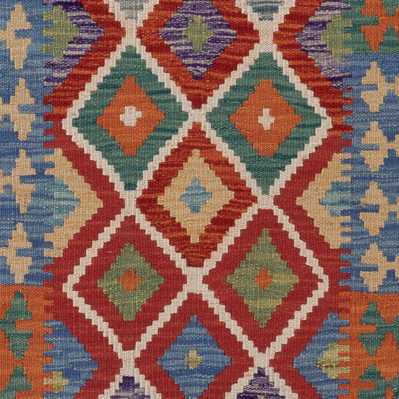 Kelim Maimene Teppich 71x200cm - mehrfarbig