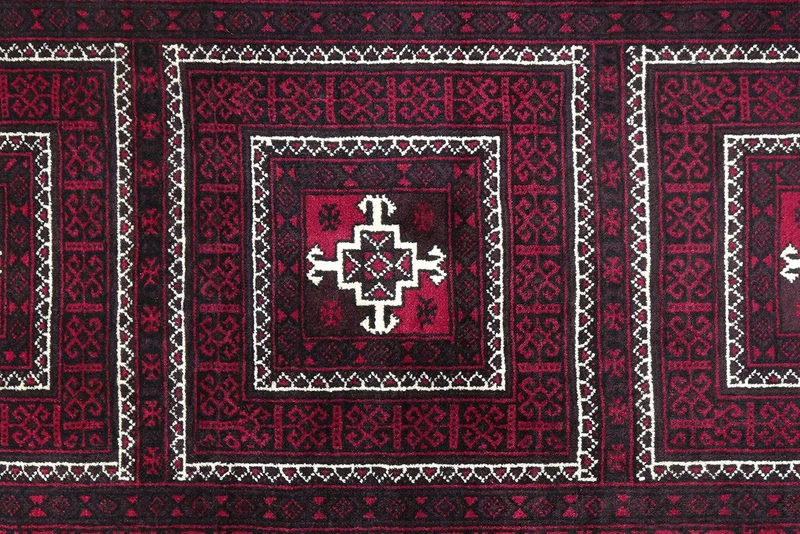 Belutch · Handgeknüpft – Schwarz, 196x102 cm