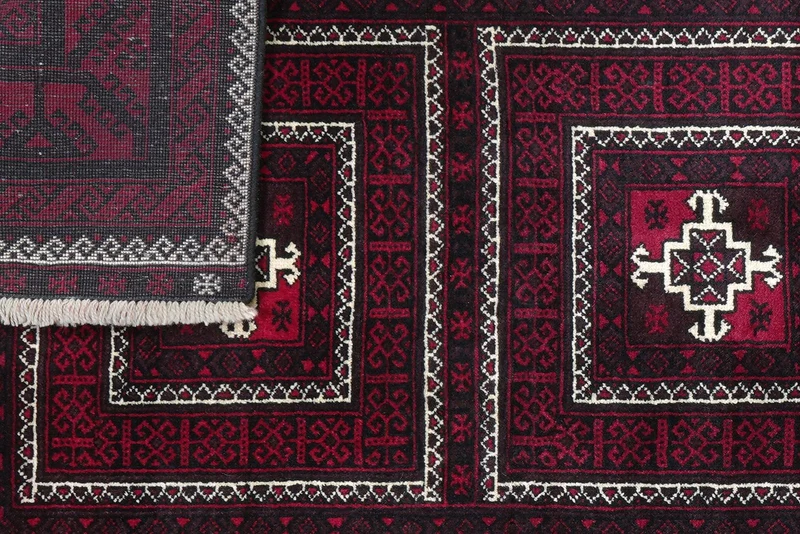 Belutch · Handgeknüpft – Schwarz, 196x102 cm