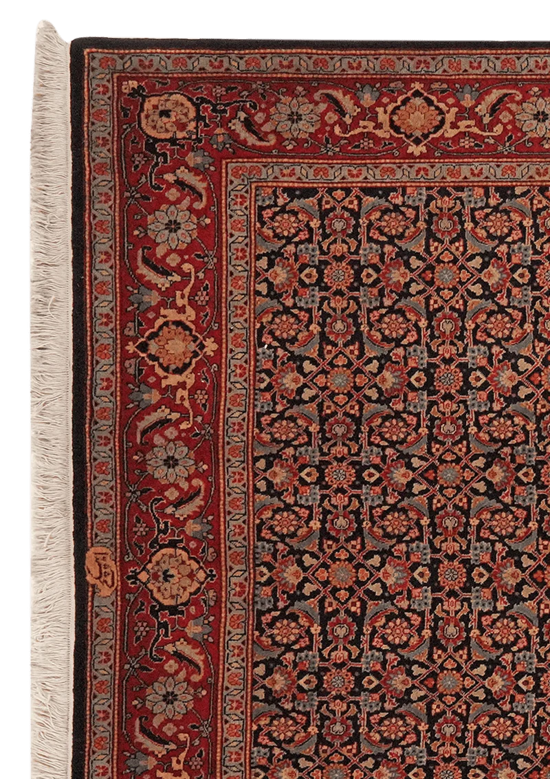 Tabriz 40 Raj · Handgeknüpft – Blau, 210x200 cm