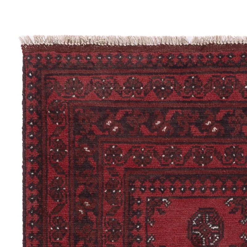 Läufer Afghan - Filpa - 99 x 194 cm - dunkelrot