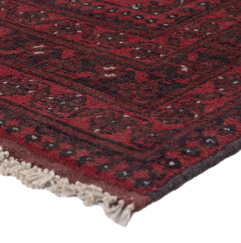 Läufer Afghan - Filpa - 99 x 194 cm - dunkelrot