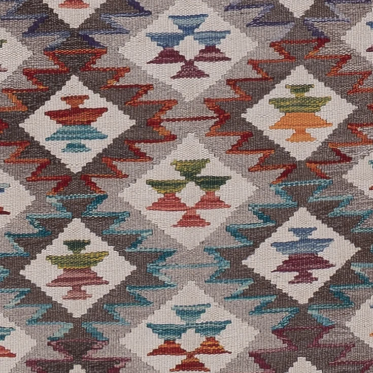 Kelim Maimene Teppich 84x249cm - mehrfarbig