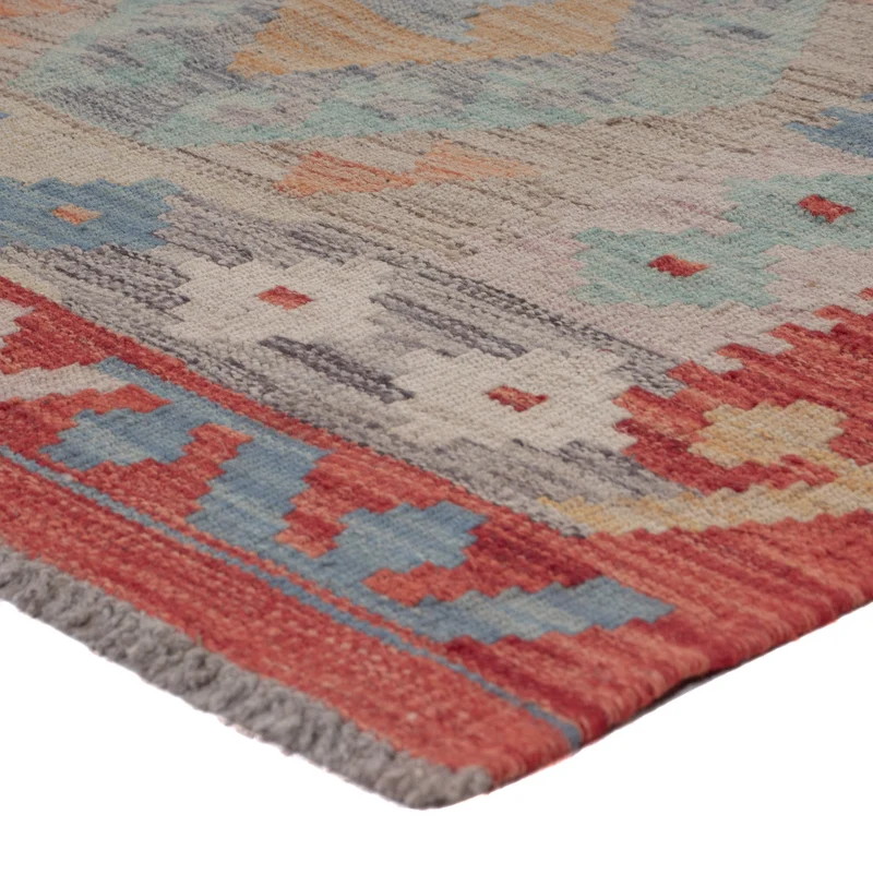 Kelim Maimene Teppich 83x246cm - mehrfarbig