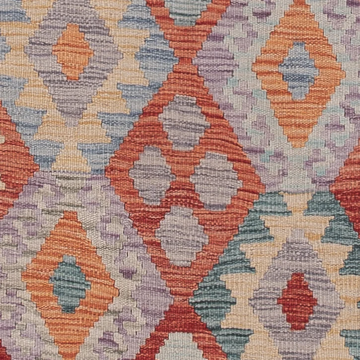 Kelim Maimene Teppich 84x246cm - mehrfarbig