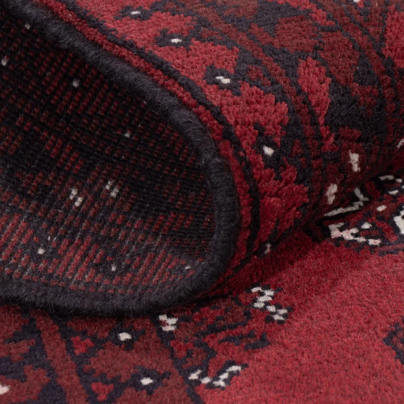 Läufer Afghan - Filpa - 98 x 190 cm - dunkelrot