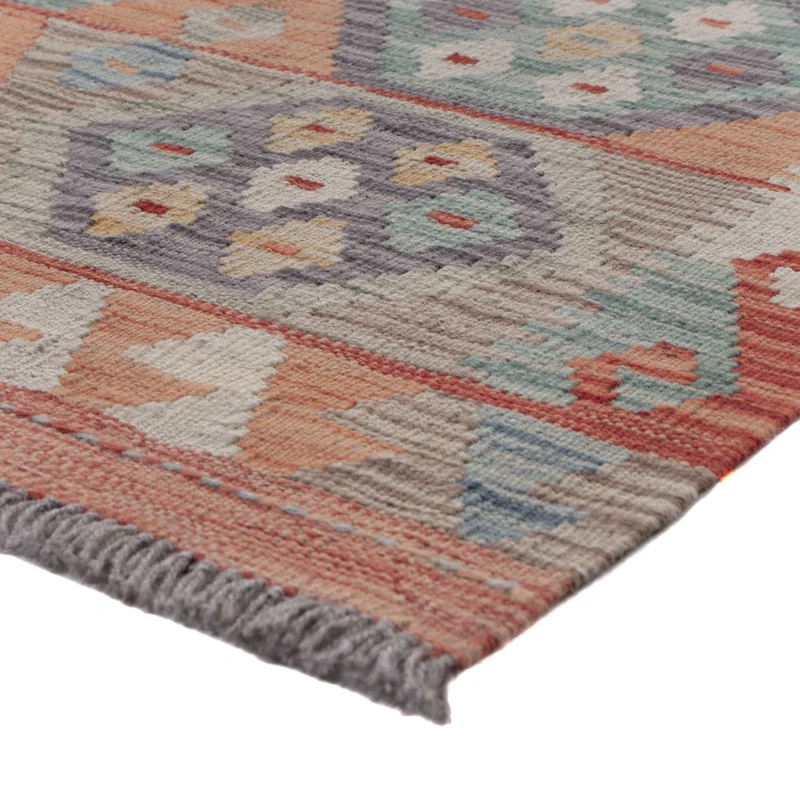 Kelim Maimene Teppich 80x243cm - mehrfarbig