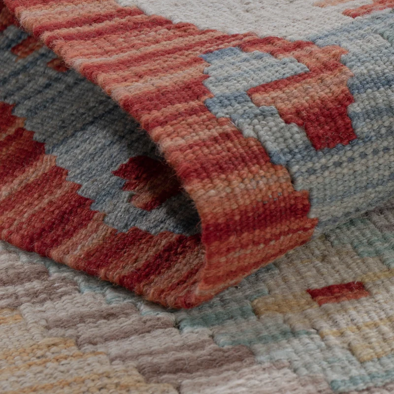 Kelim Maimene Teppich 80x243cm - mehrfarbig
