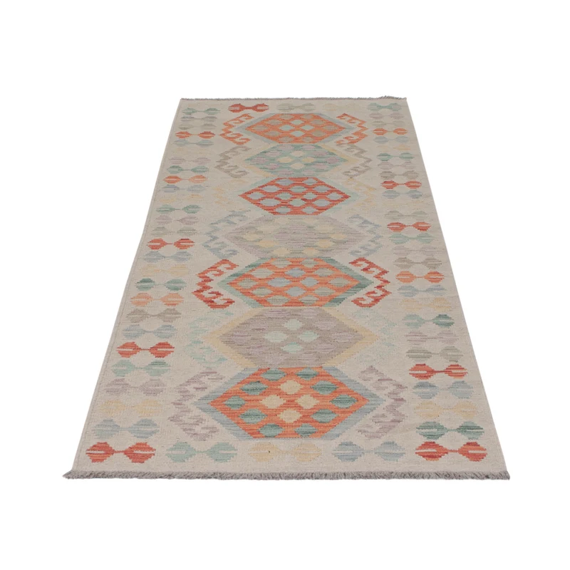 Kelim Maimene Teppich 80x240cm - mehrfarbig