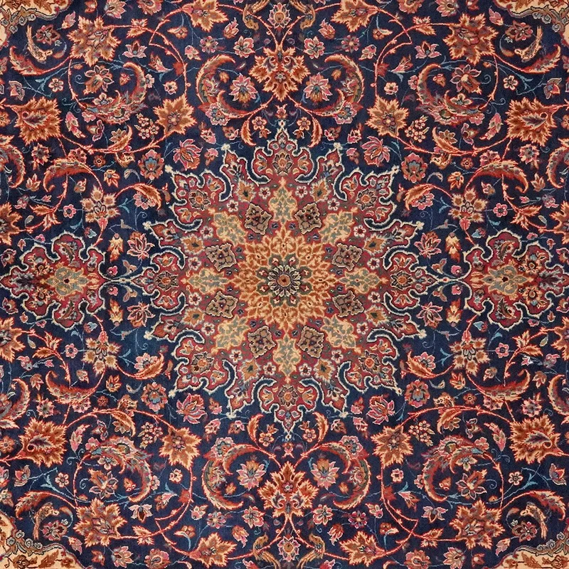 Moud · Handgeknüpft – Blau, 311x197 cm