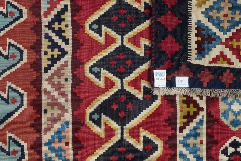 Kelim Gashgai Old · Handgewebt – Bunt, 318x162 cm