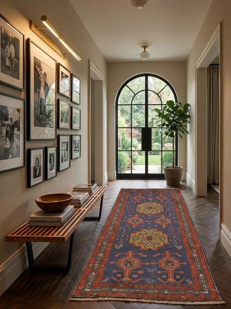 Ardebil · Handgeknüpft – Blau, 320x131 cm