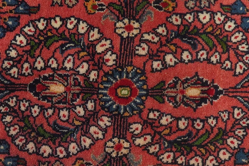 Sarough · Handgeknüpft – Rosa, 138x68 cm