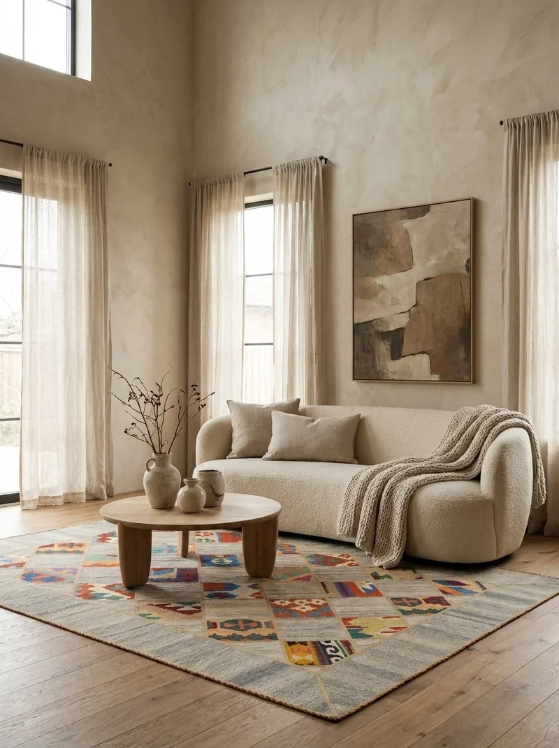 Kelim Tekkeh · Handgewebt – Beige, 200x150 cm