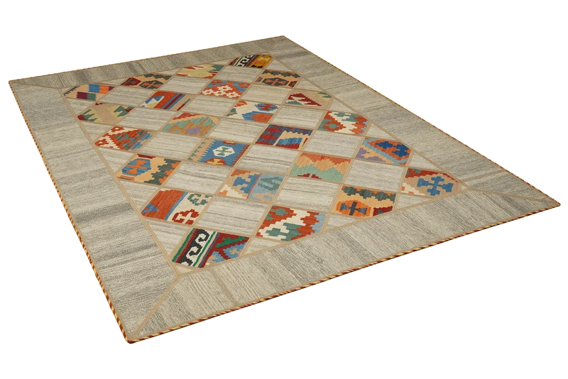 Kelim Tekkeh · Handgewebt – Beige, 200x150 cm