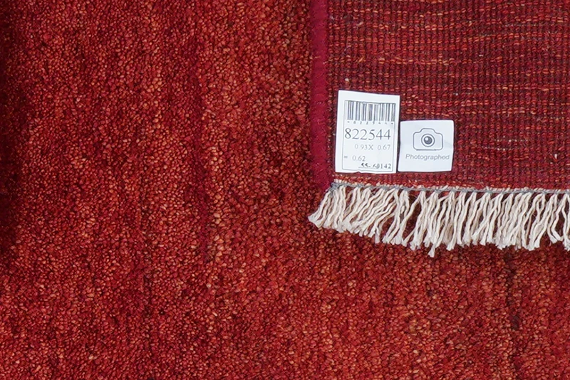 Gabbeh · Handgeknüpft – Rot, 93x67 cm