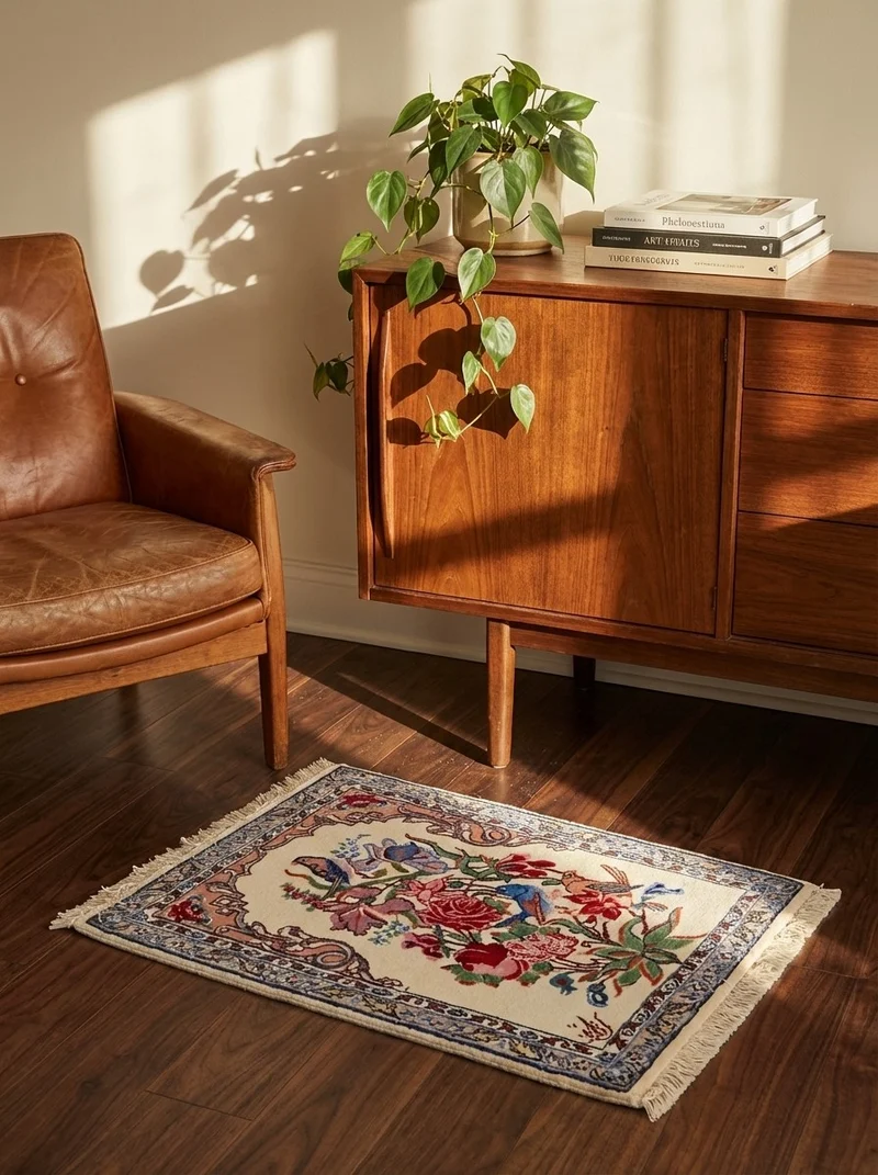 Isfahan · Handgeknüpft – Beige, 53x38 cm