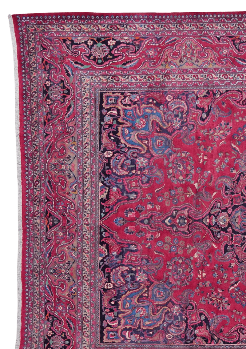 Mashad · Handgeknüpft – Rot, 387x300 cm