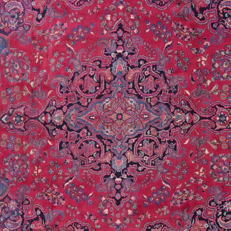 Mashad · Handgeknüpft – Rot, 387x300 cm