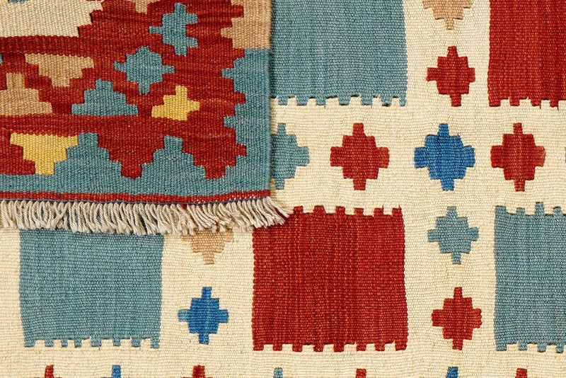 Kelim Gashgai · Handgewebt – Beige, 152x107 cm