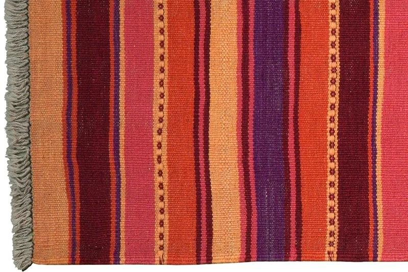 Kelim Gashgai · Handgewebt – Bunt, 197x63 cm