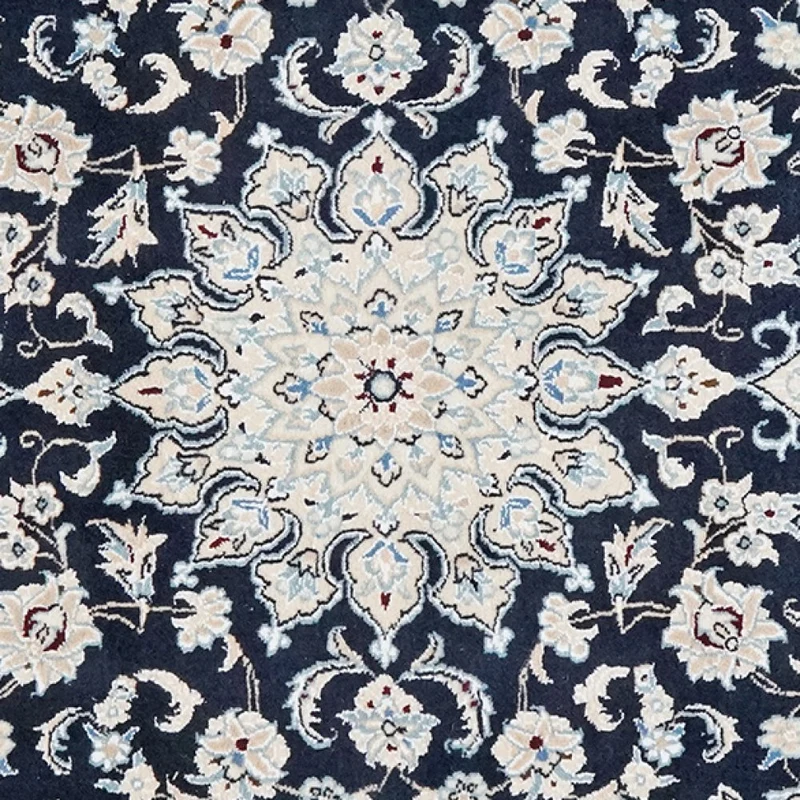 Nain 9La · Handgeknüpft – Blau, 153x90 cm