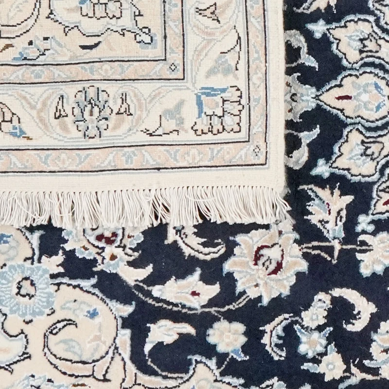 Nain 9La · Handgeknüpft – Blau, 153x90 cm