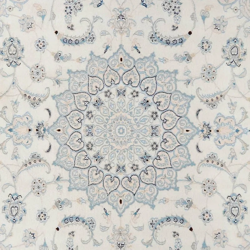 Nain 12La · Handgeknüpft – Beige, 302x255 cm