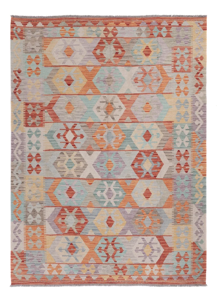 Kelim Maimene Teppich 173x236cm - mehrfarbig