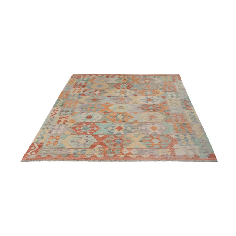 Kelim Maimene Teppich 168x235cm - mehrfarbig