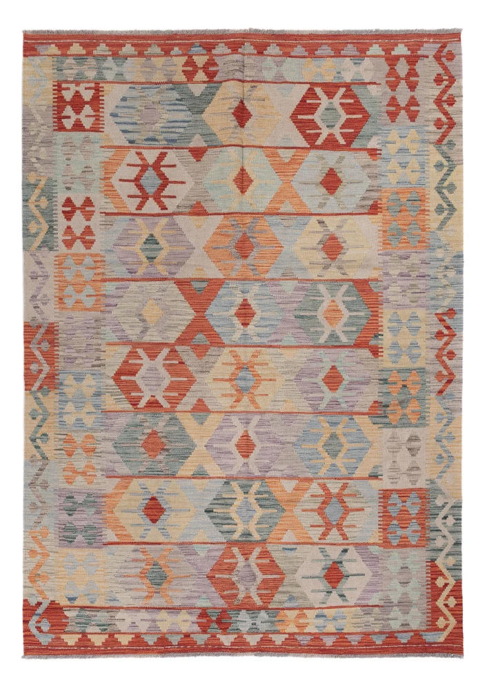 Kelim Maimene Teppich 167x235cm - mehrfarbig