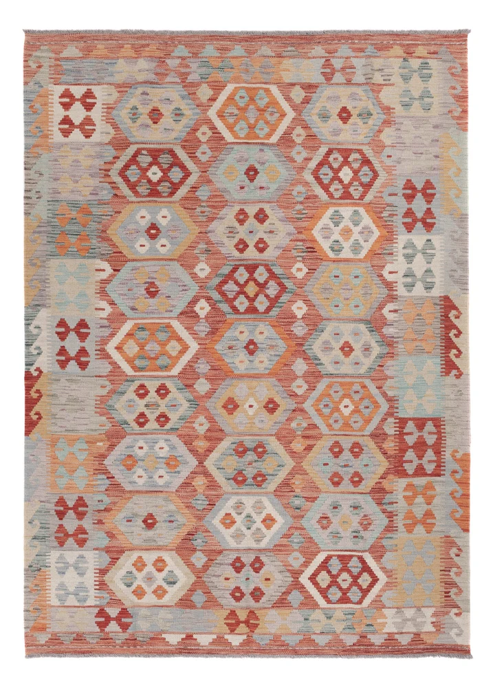 Kelim Maimene Teppich 170x235cm - mehrfarbig