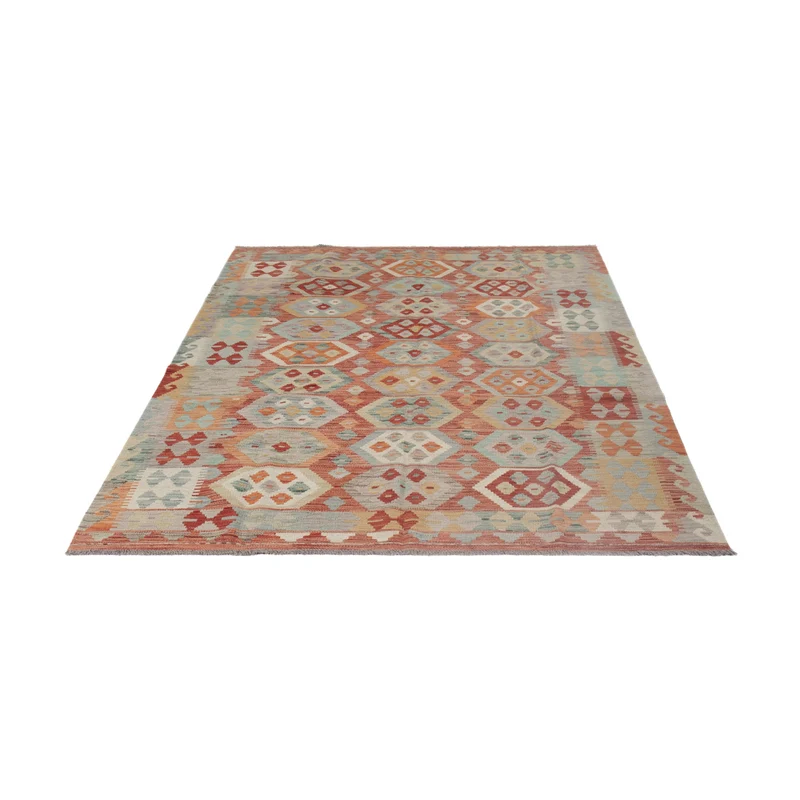 Kelim Maimene Teppich 170x235cm - mehrfarbig