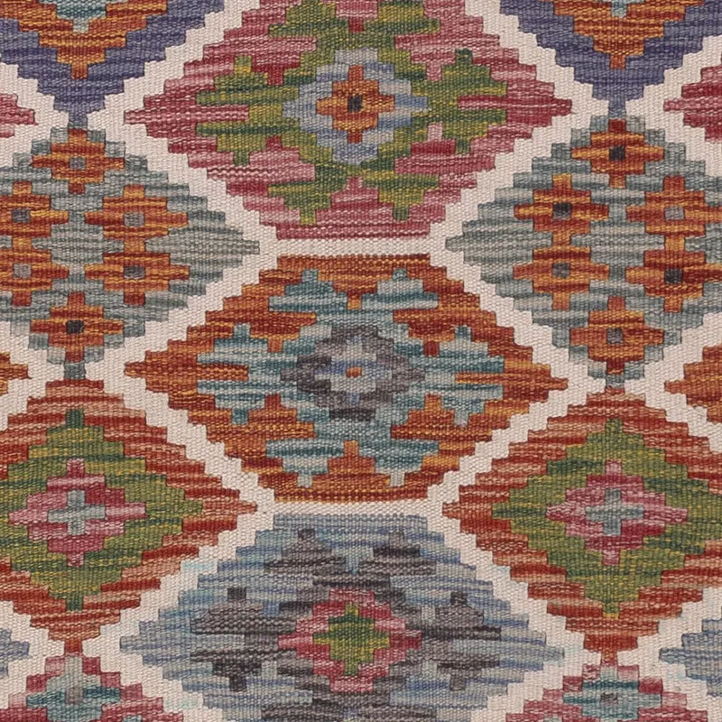 Kelim Maimene Teppich 146x204cm - mehrfarbig