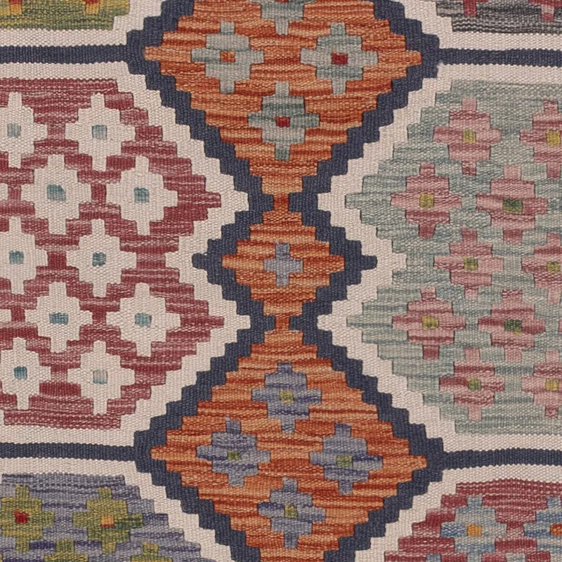 Kelim Maimene Teppich 155x192cm - mehrfarbig