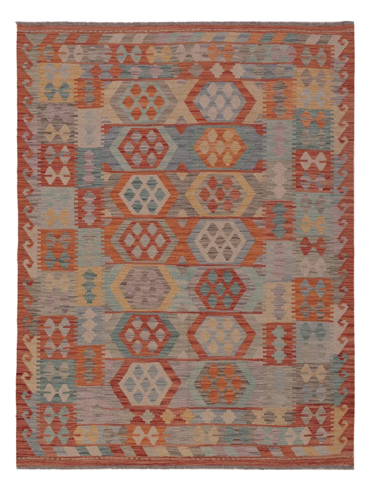 Kelim Maimene Teppich 150x198cm - mehrfarbig