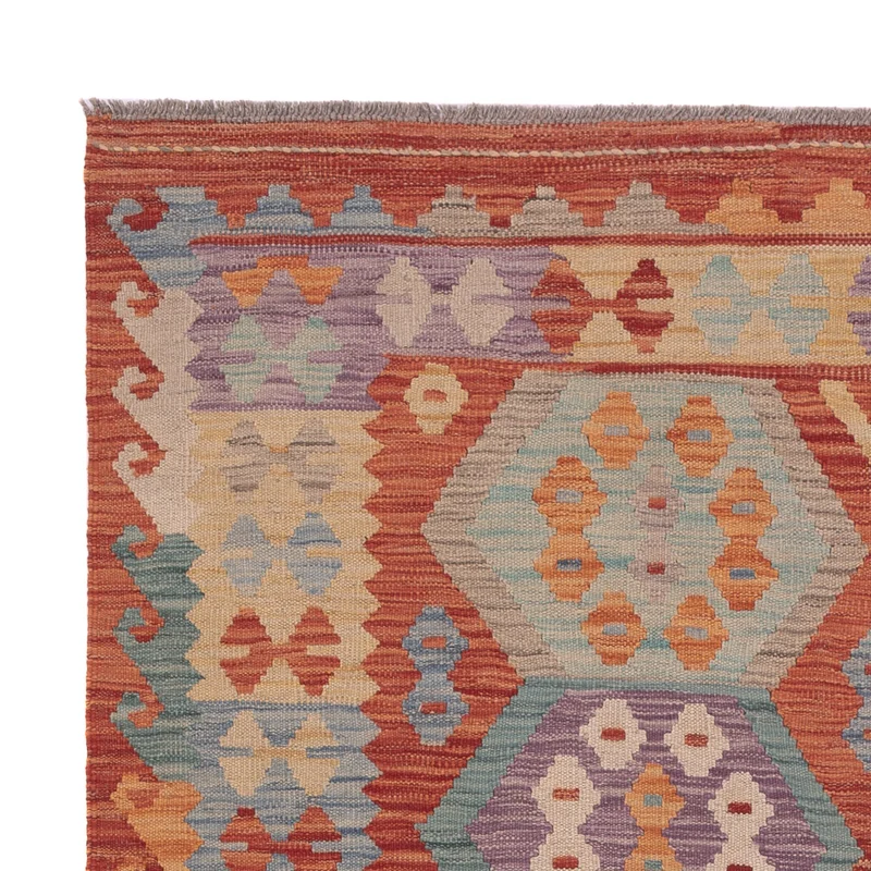Kelim Maimene Teppich 150x197cm - mehrfarbig