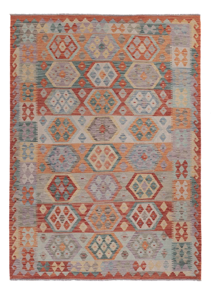 Kelim Maimene Teppich 176x249cm - mehrfarbig
