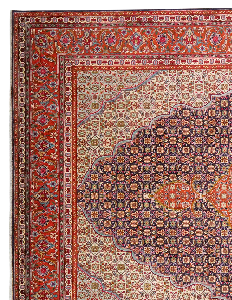 Tabriz Old · Handgeknüpft – Blau, 314x200 cm