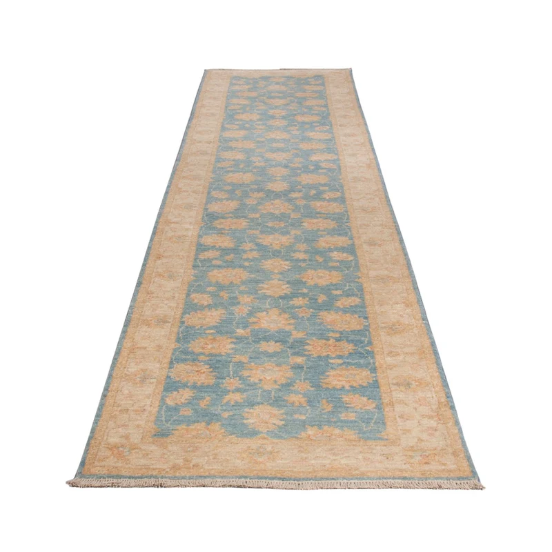 Läufer Ziegler - 81 x 393 cm - hellblau