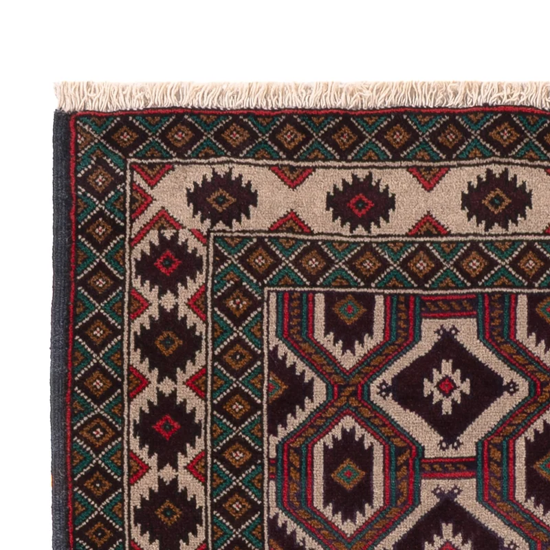 Belutsch Teppich - 90 x 140 cm - mehrfarbig