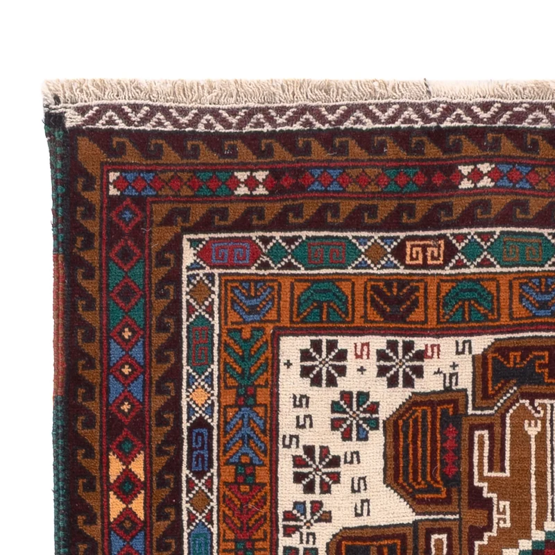 Belutsch Teppich - 90 x 140 cm - creme