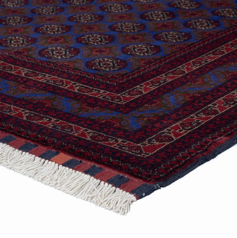Afghan Teppich 151x195cm - Orientteppich - blau